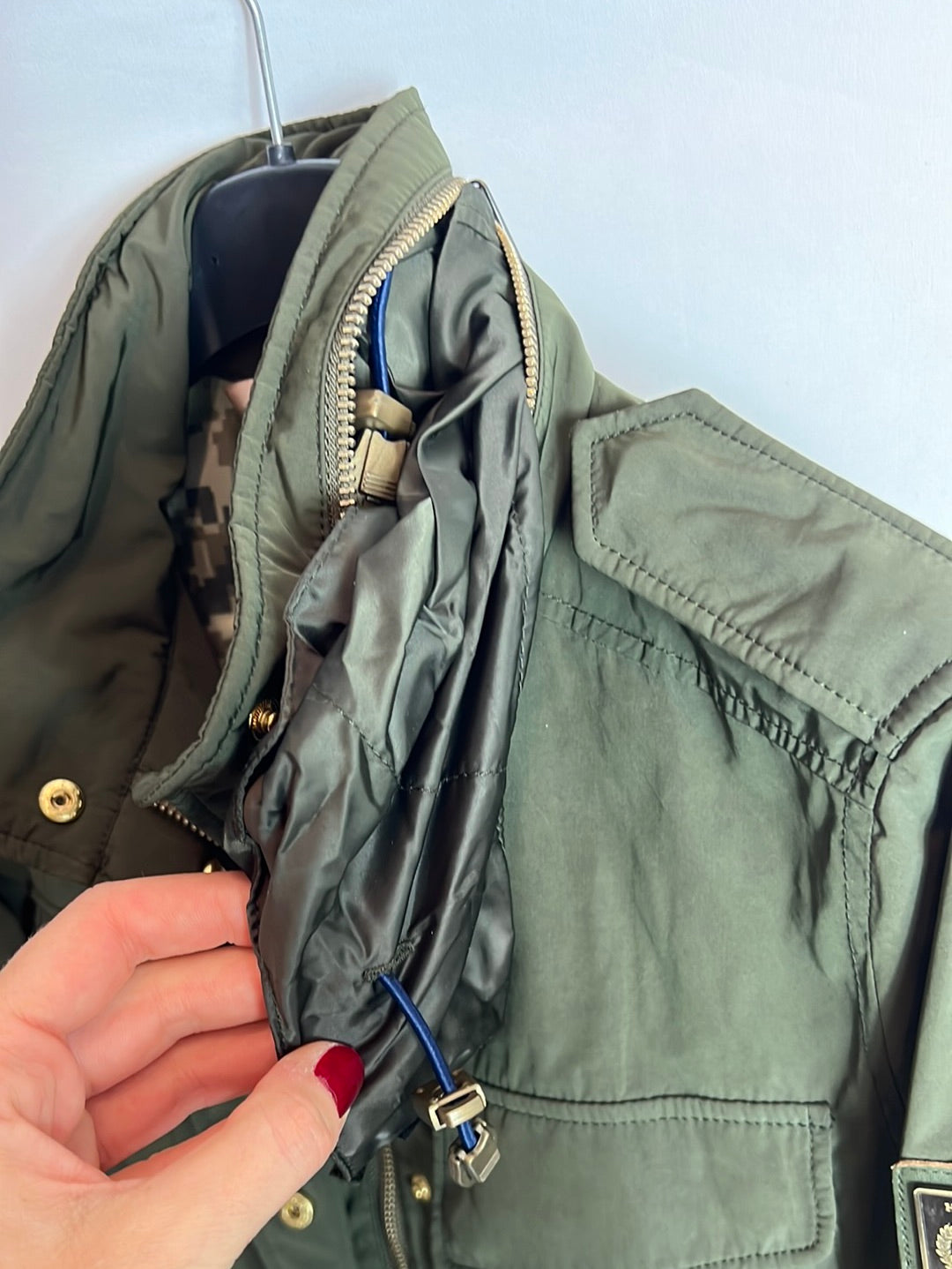 HENRY ARROWAY. Parka verde impermeable T.s