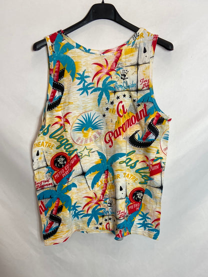 MOOD. Multi-print sleeveless top TL