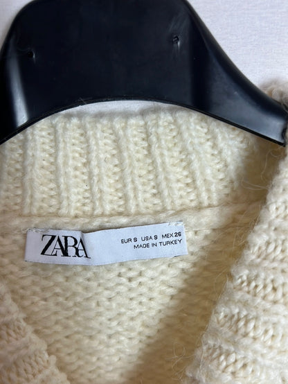 ZARA. Jersey beige claro. T S