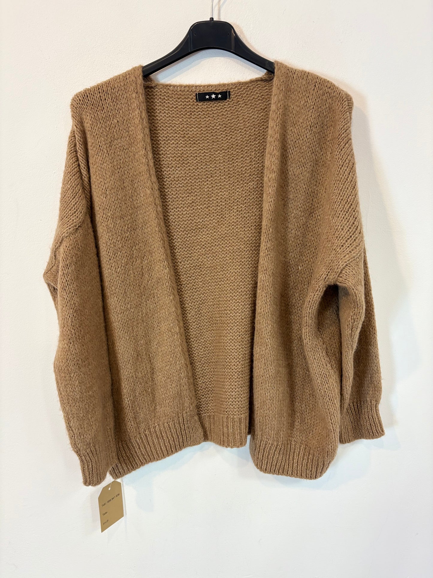 OTRAS. Chaqueta punto camel. T S/M