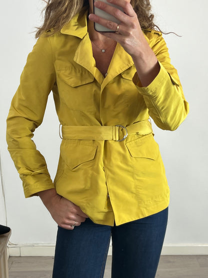 MASSIMO DUTTI. Ts waterproof pistachio parka