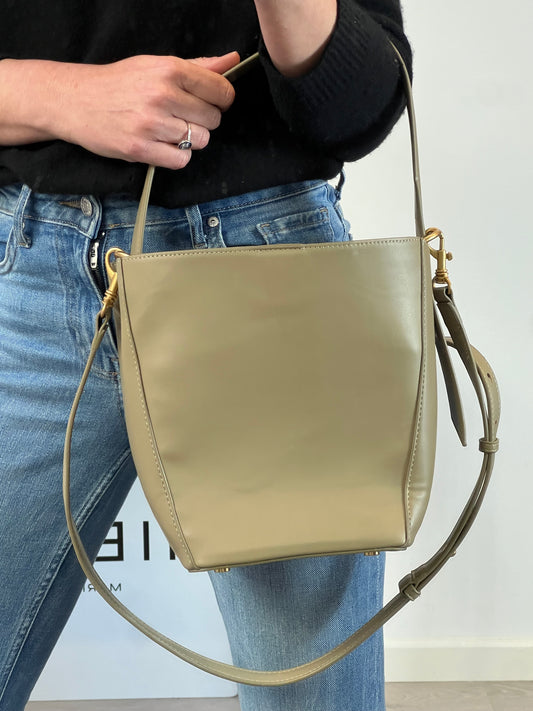 ZARA. Green double-handle bag