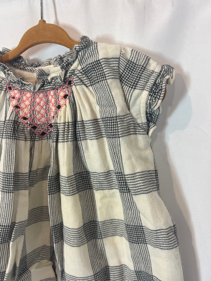 GOCCO. Jesusito  cuadros y nido de abeja. T 6-9 meses