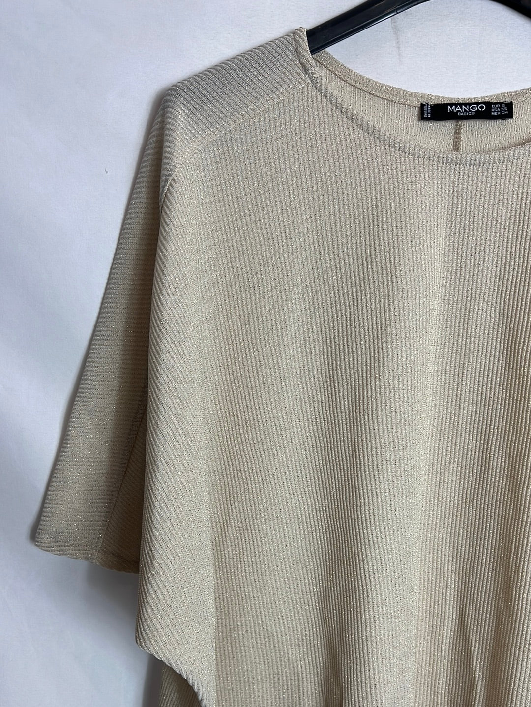 MANGO. Top dorado textura. T S