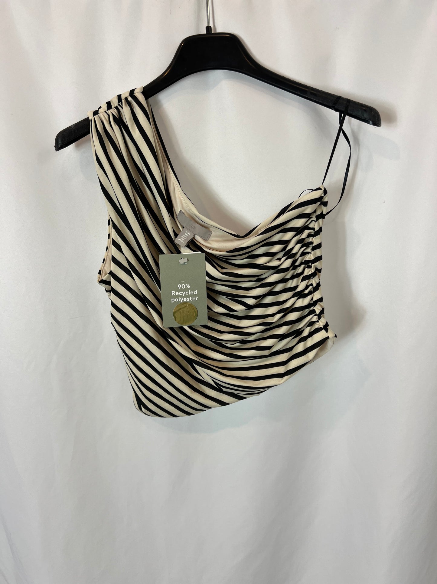 H&M. Top asimétrico rayas T.s