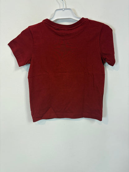 LACOSTE. Camiseta burdeos logo. T 3 años