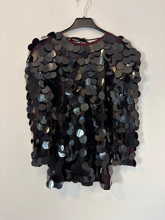 OTRAS. Top lentejuelas maxi