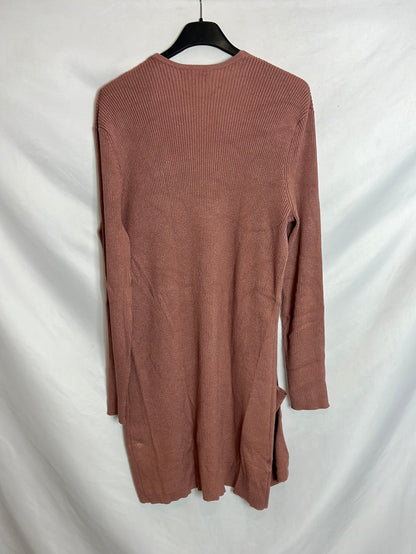 MANGO. Rebeca larga canale rosa. T M