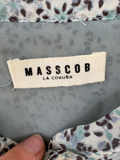 MASSCOB. Blusa seda estampada. T XS