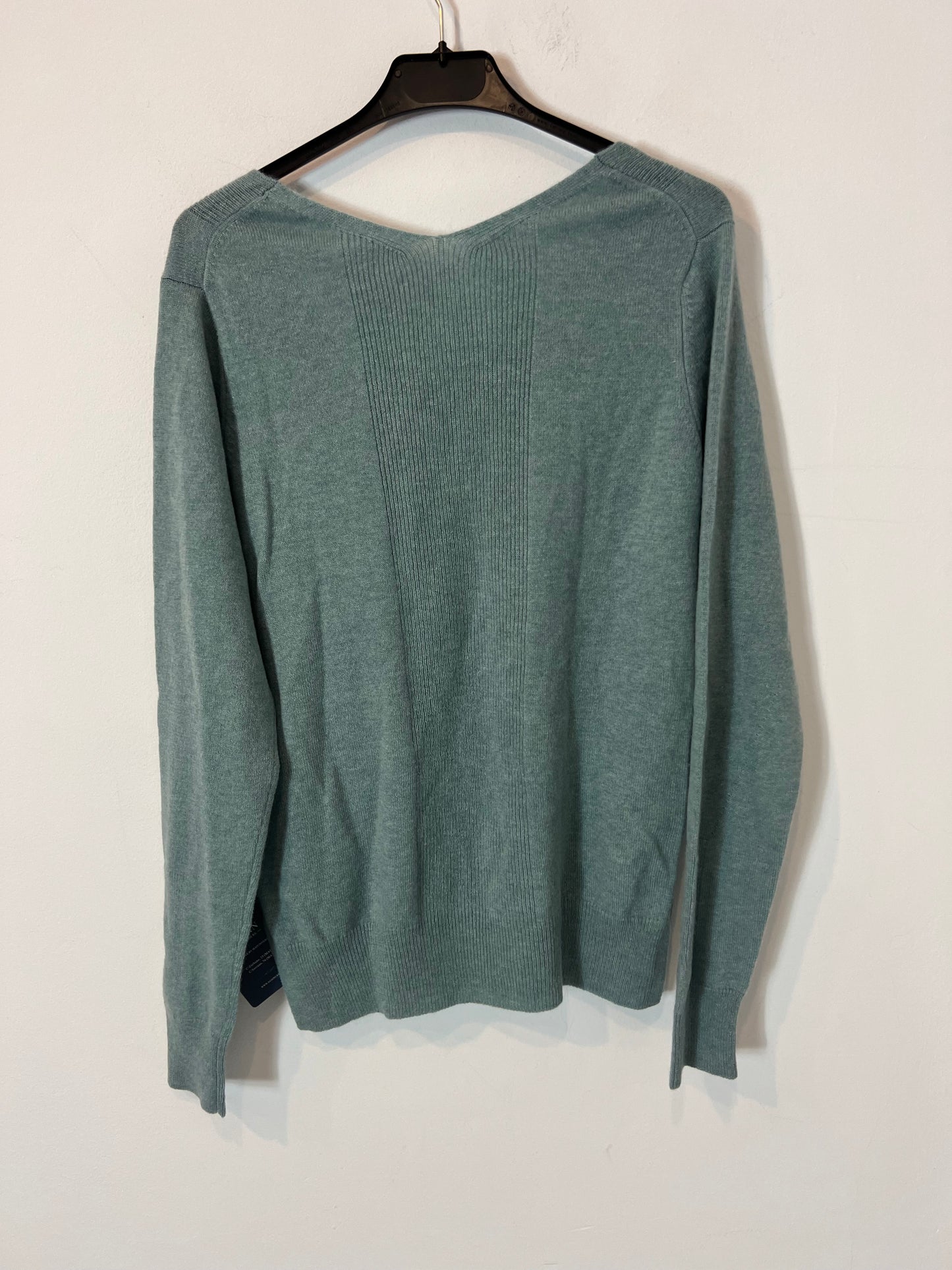 AGAIN CASHMERE. Jersey azul claro jaspeado cashmere. T S