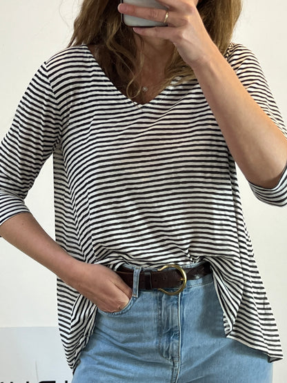 ROGER.O. Camiseta rayas  algodón. T 44