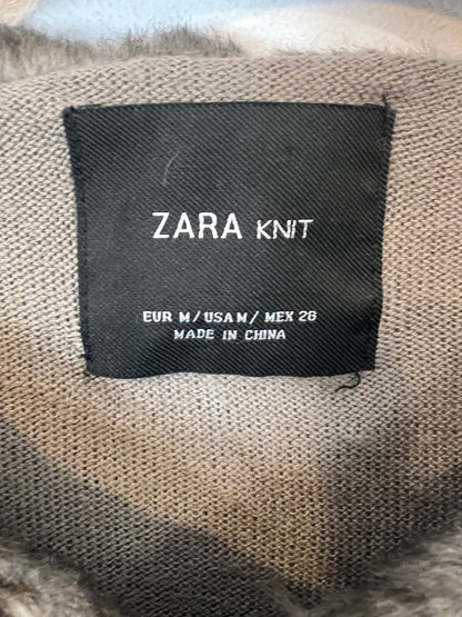 ZARA. Chaqueta pelo tonos grises. T M