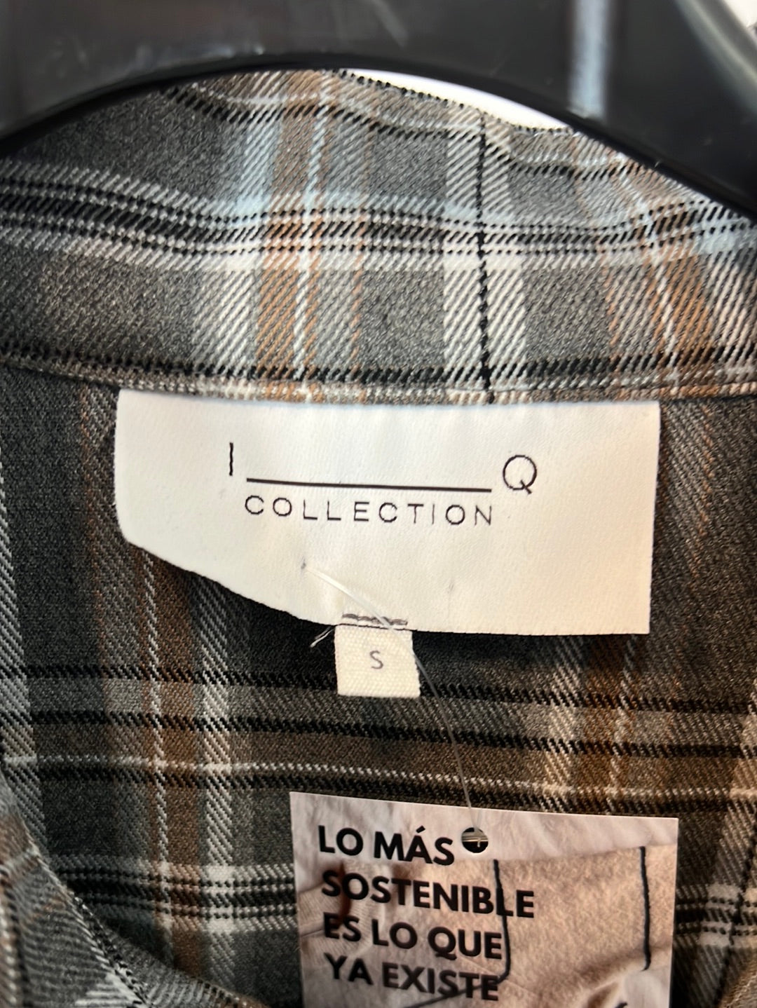 IQ. Mono largo cuadros gris T.s