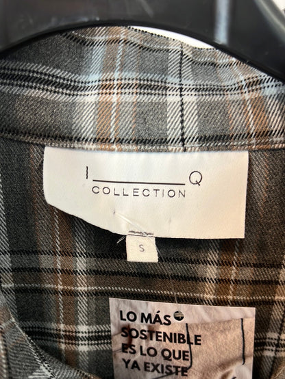 IQ. Mono largo cuadros gris T.s