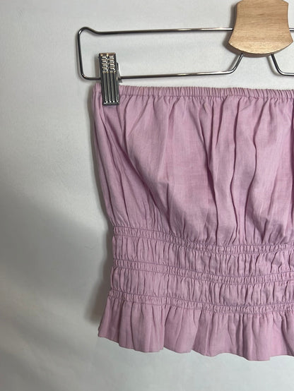 NICOLI. Top palabra de honor malva. TS