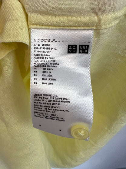 UNIQLO. Light yellow linen blouse. TM