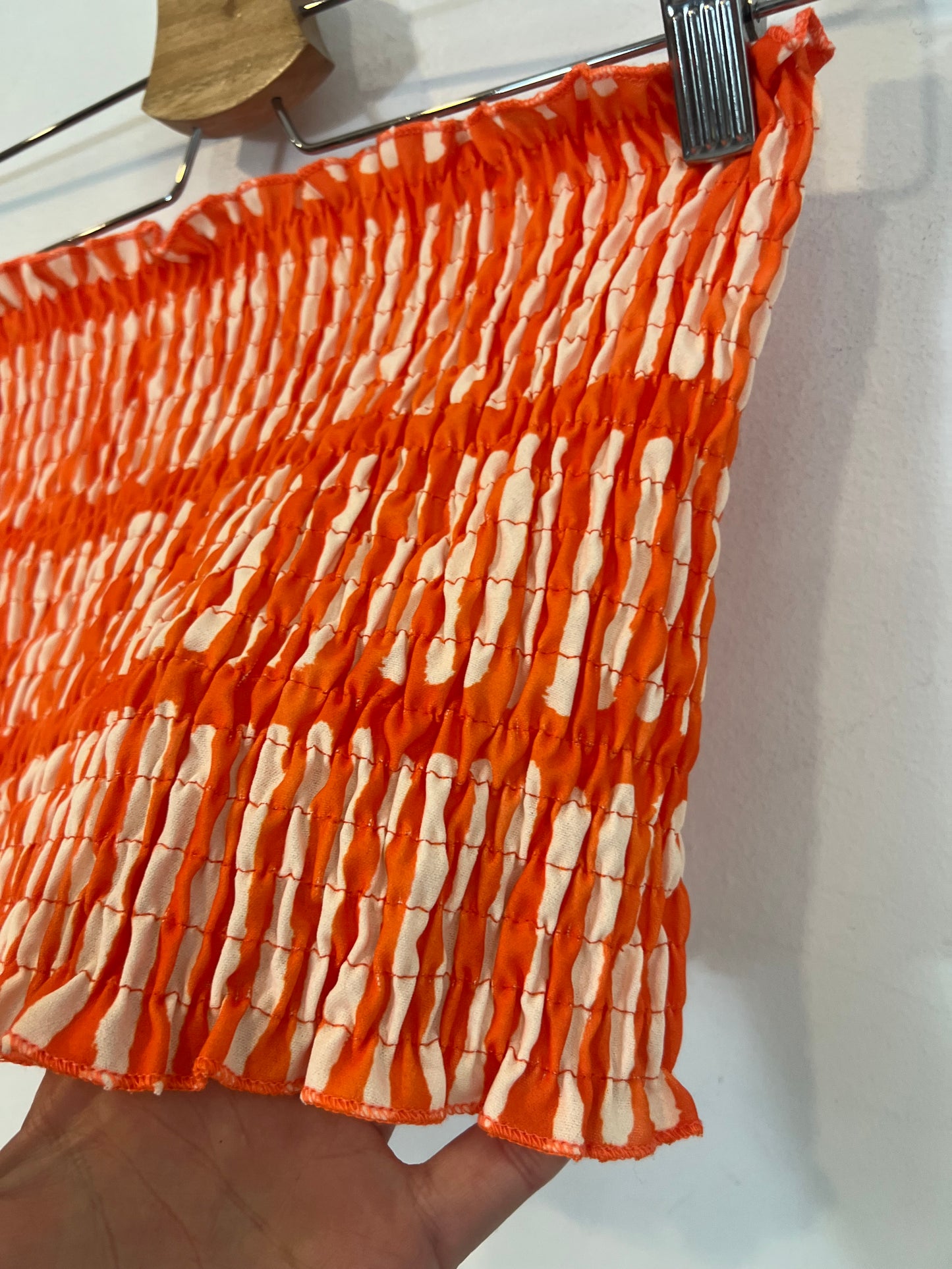 OTRAS. Top palabra de honor naranja. T S