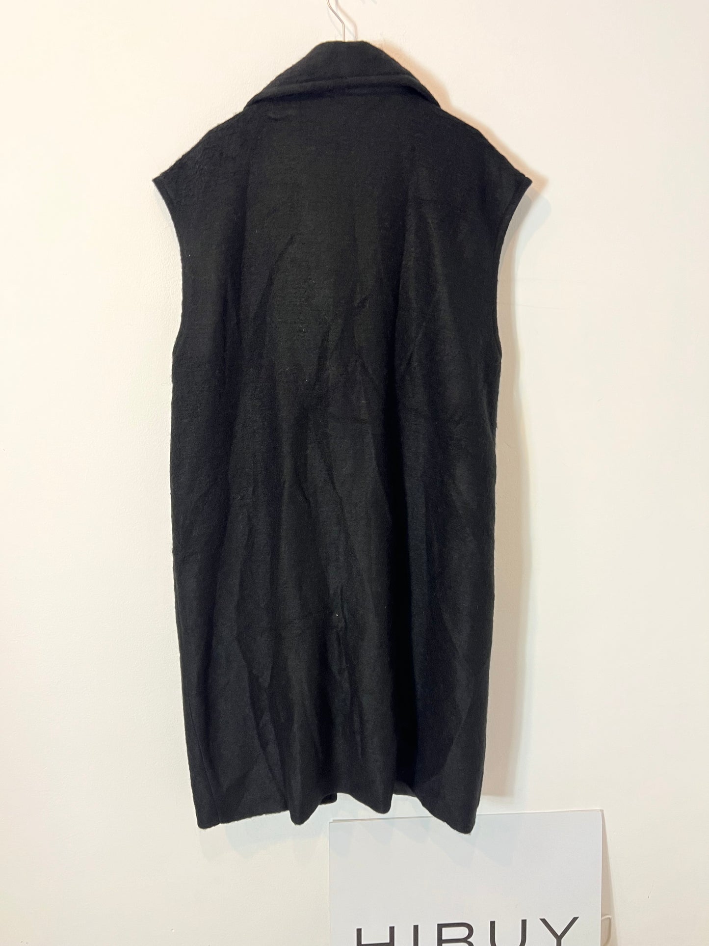 CORTEFIEL. Chaleco negro textura T.l