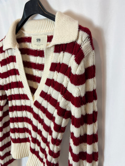 STRADIVARIUS. Striped Ts sweater