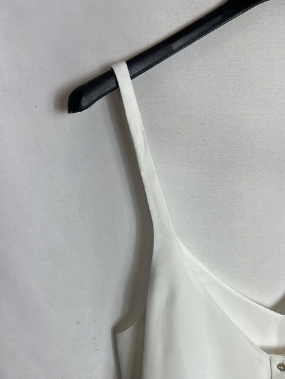 ZARA. White buttoned strap top. TS 