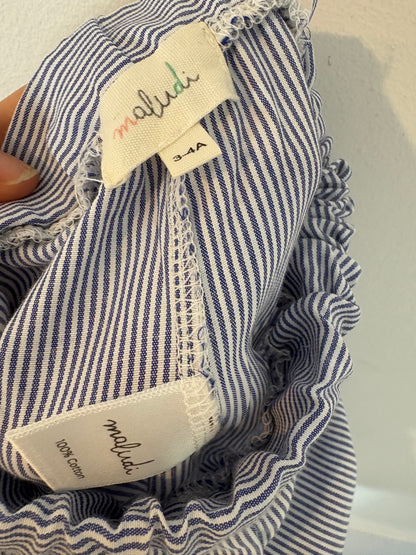 MALUDI KIDS. Conjunto blusa y pantalón rayas T.4 años