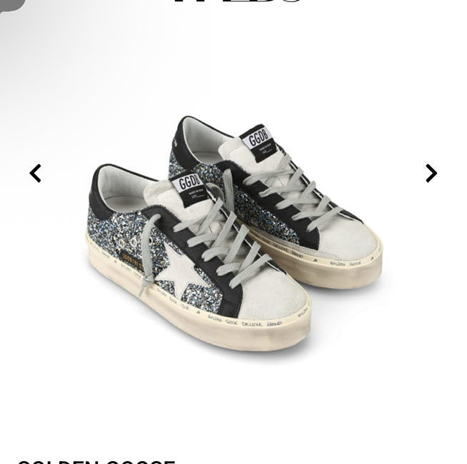 GOLDEN GOOSE. Zapatillas glitter Limited Edition. T 39