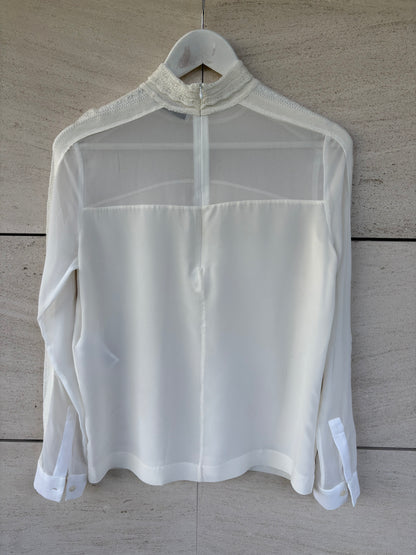 SANDRO. Top seda texturas T 1 (S)