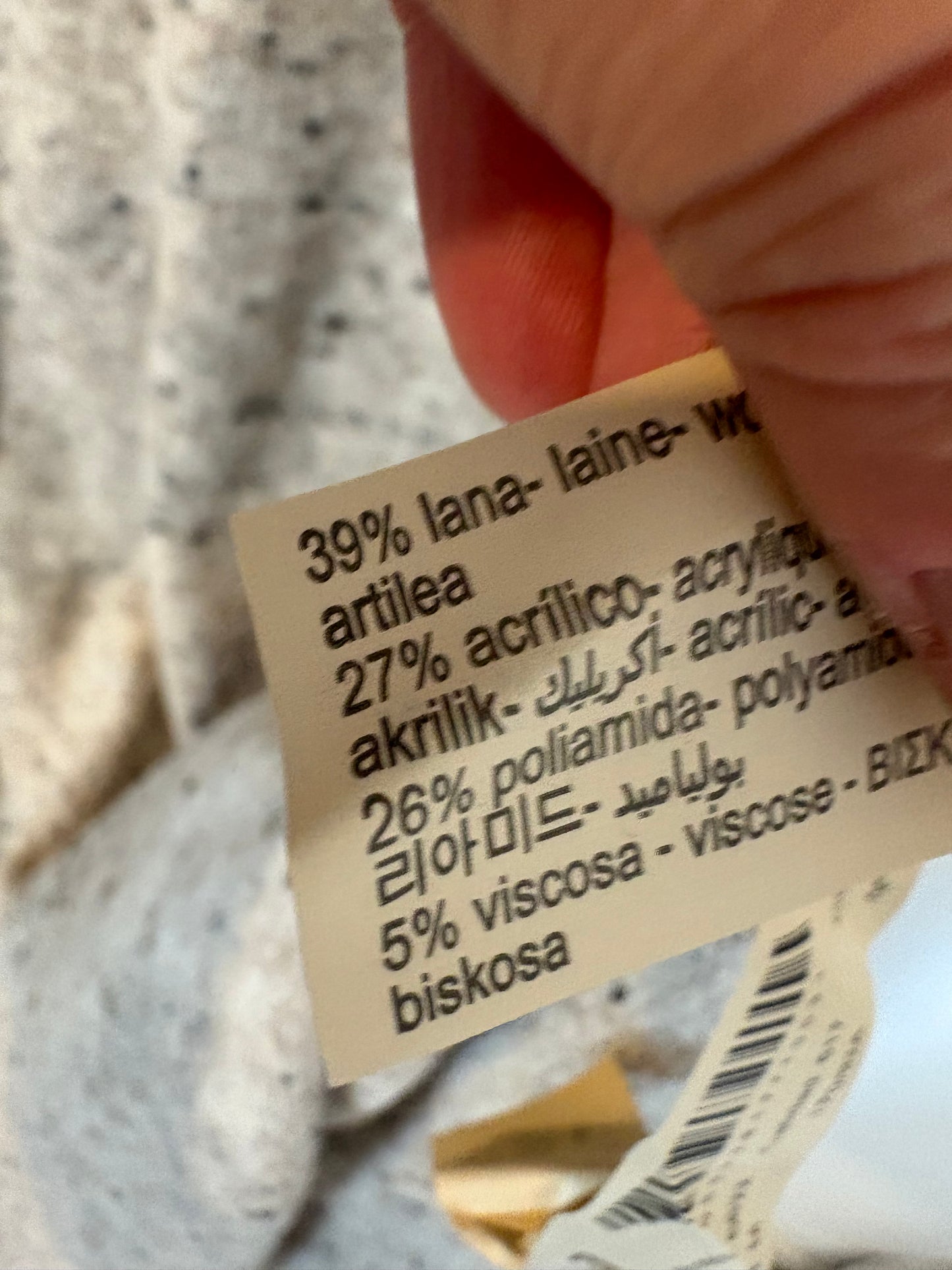 MASSIMO DUTTI. Vestido punto jaspeado con lana