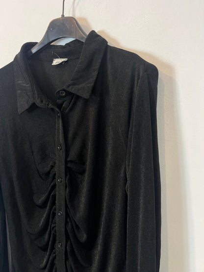 PIMKIE. Vestido negro fruncido. T L/XL