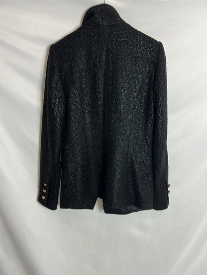 DROLE DE COPINE. Blazer negra textura. T S (Tara)
