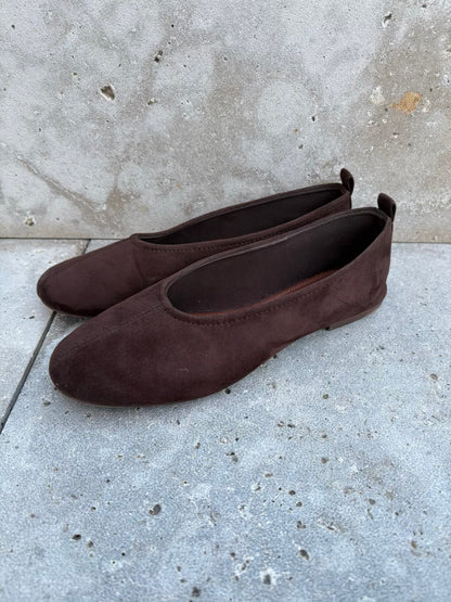 H&M. Bailarina marrón chocolate. T 39