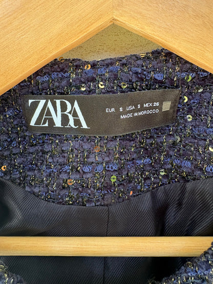 ZARA. Coral beaded jacket. TS