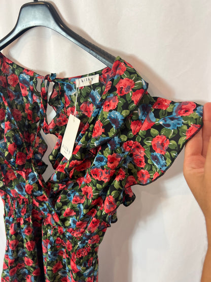 KILKY. Vestido corto flores T.s/m