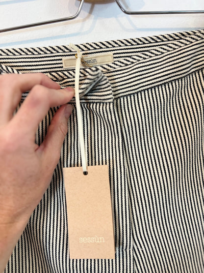 SESSÚN. Pantalón palazo rayas T.36