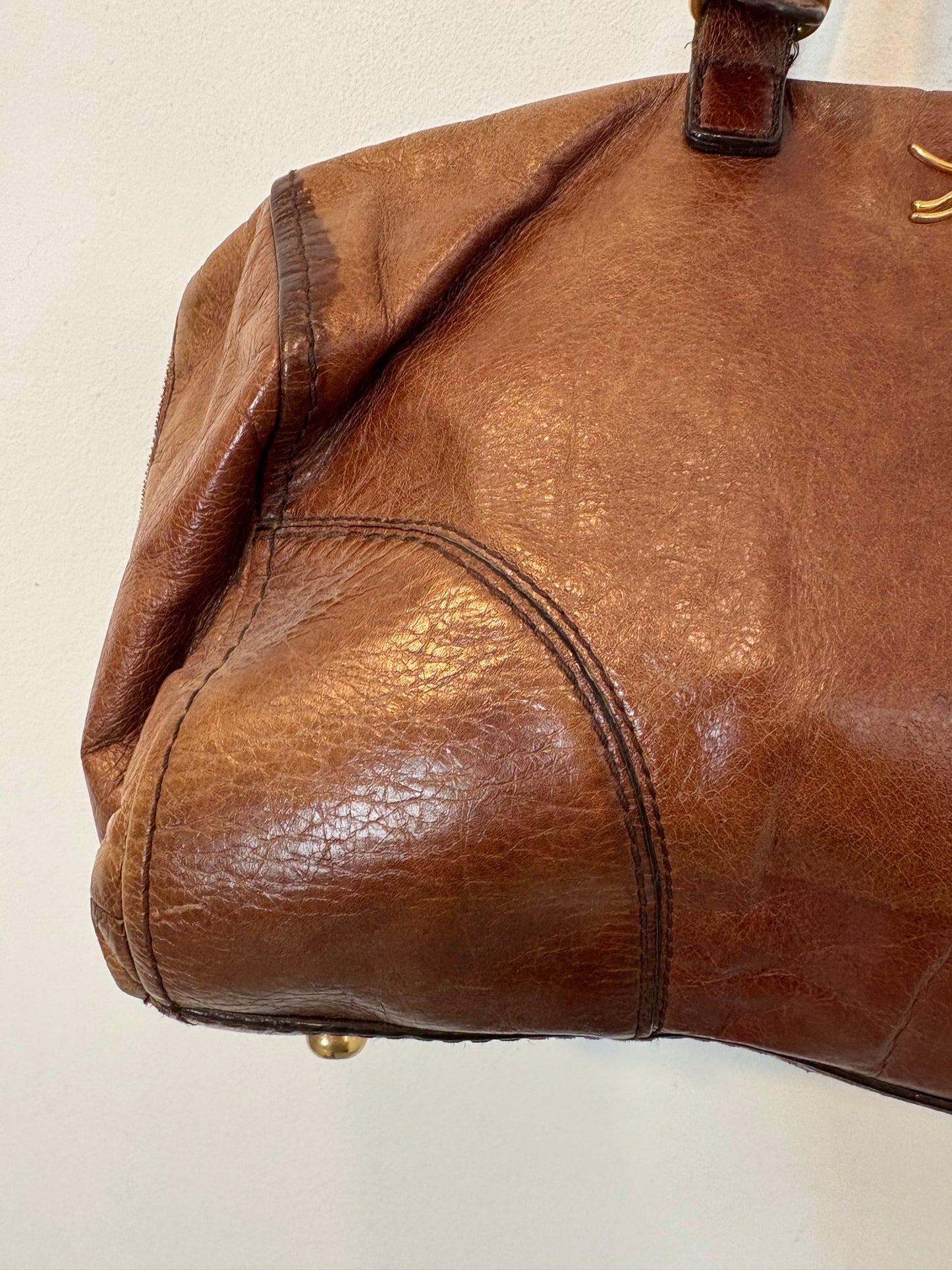 BIMBA Y LOLA. Bolso piel doble asa