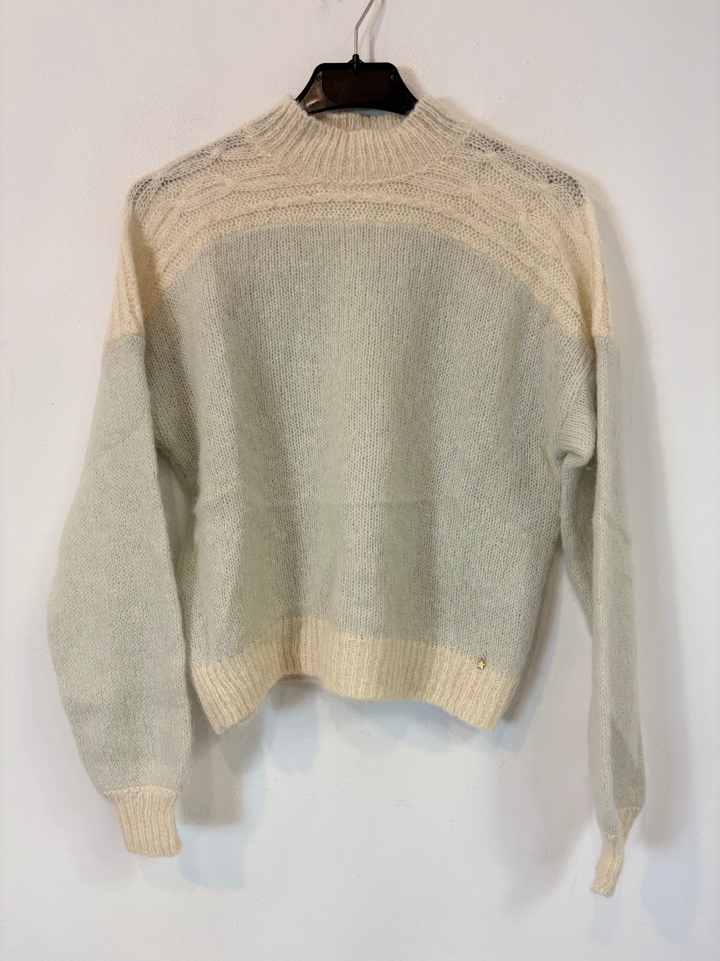 ZARA. Black stretch knit top. TL