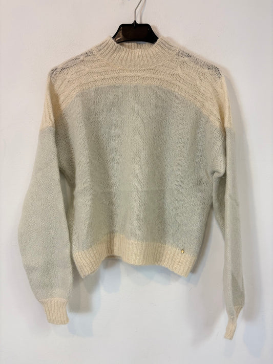 ZARA. Black stretch knit top. TL