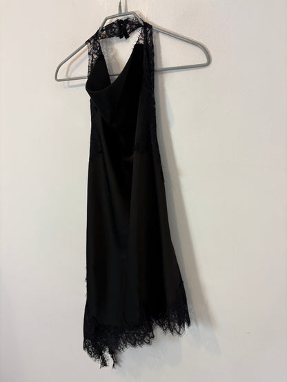ZARA. Top negro lencero