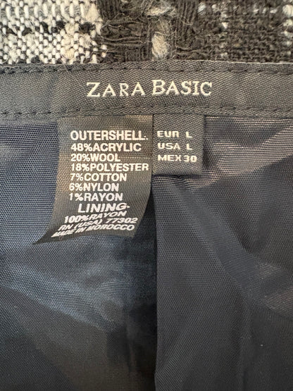 ZARA. Chaqueta cruzada pata de gallo