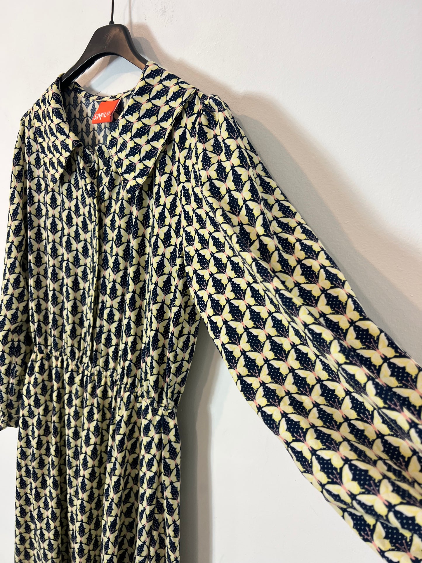 SMILE. Vestido largo mariposas