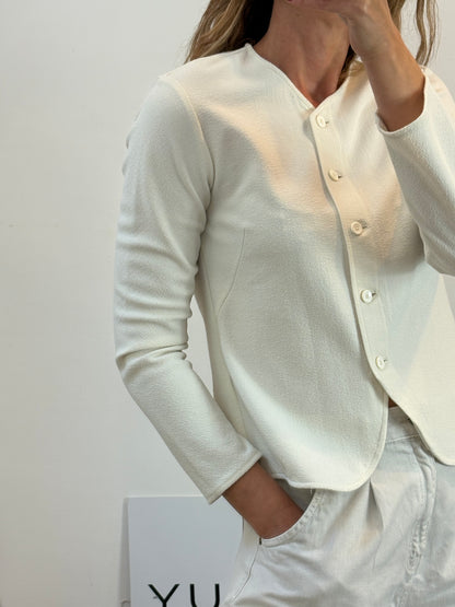 MASSIMO DUTTI. Chaqueta fluida color crudo
