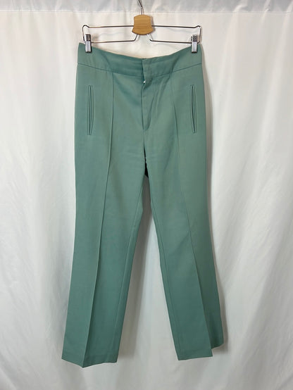 ISABEL MARANT. Flowy aqua green trousers, size 36