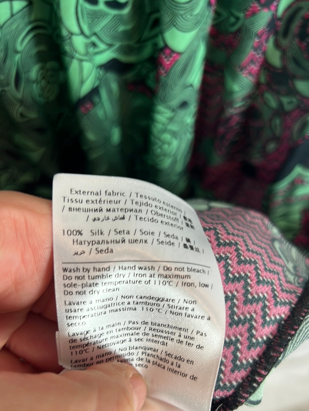 MISSONI. Mono corto seda estampado. T M