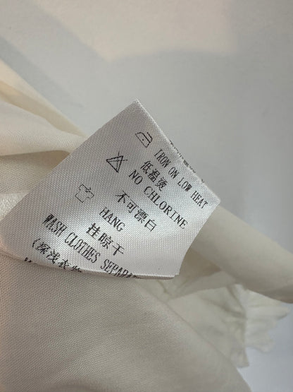 BLUE STREAK. Blusa blanca plisados. T M