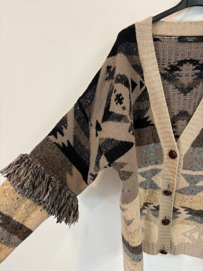 WEEKEND MaxMara. Fringed knit jacket. TM