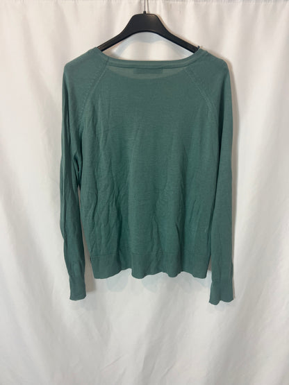 ZARA. Jersey fino verde agua. T M