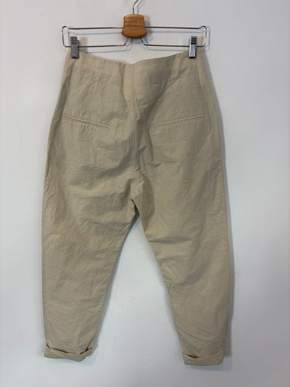 ISABEL MARANT. Pantalón beige mezcla