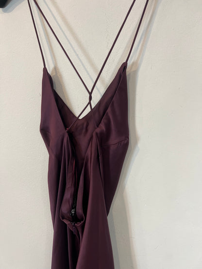 ZARA. Vestido largo satinado . T Sol