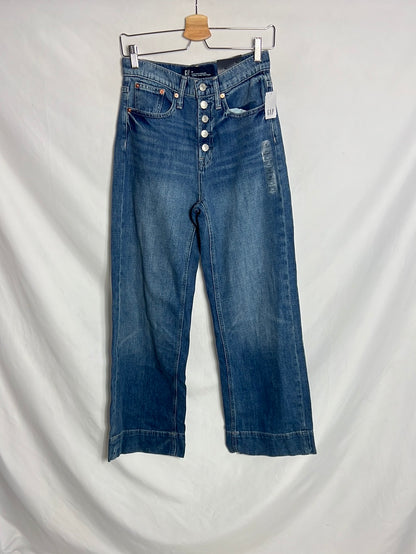 GAP. Pantalón ancho denim T.26(36)