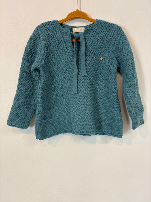 MI CANESÚ. Jersey azul estrella. T 36 meses